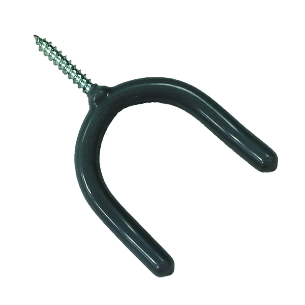 Prime-Line Screw-In Utility Hook, 3-1/2 in., Steel Rod, Gray Rubber Coating MP9209-6